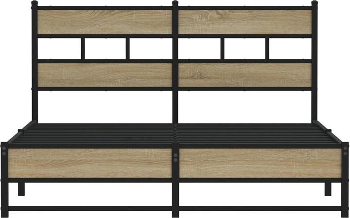 Actual product image VidaXL Metal bed Bed slatted frame double bed Bed frame without mattress 140x200cm (140 x 200)