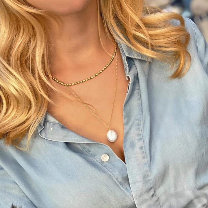 Image du produit Candy Collier Keiko, argent sterling 925, plaqué or (Plaqué or 18k, Argent sterling 925, 42 - 45 cm)