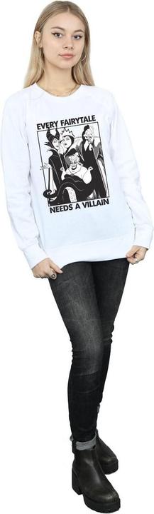 Actual product image Disney Princess Womens/Ladies Every Fairy Tale Needs A Villain Sweatshirt (M)