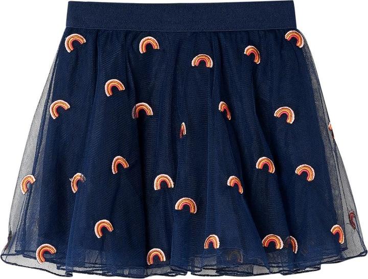 Produktbild VidaXL Kinderrock mit Tüll Marineblau 128,Aussenmaterial: 100 (128)