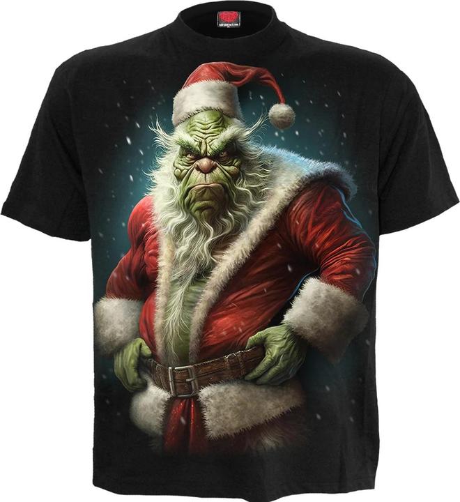 Actual product image Spiral Unisex Adult Bah Humbug T-Shirt (S)