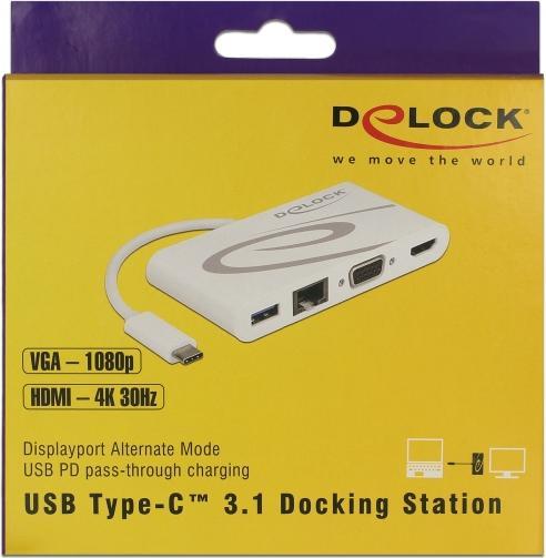 Immagine prodotto Delock Docking station USB tipo C 3.1 (USB-C, 5 Porti)