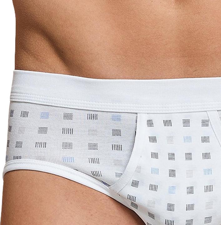 Image du produit Schiesser Lot de 4 slips de sport à fines côtes Cotton Essentials (L, paquet de 4)
