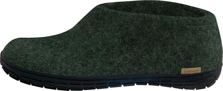 Actual product image Glerups Natural rubber sole black slipper (45)
