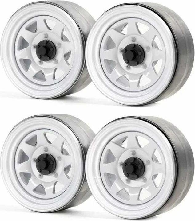 Produktbild Hobbytech Felgen 1.9" Metal Beadlock Classic 3 Weiss, 4