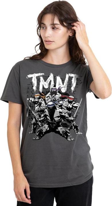 Actual product image Teenage Mutant NT Unisex Adult TMNT Team T-Shirt (L)