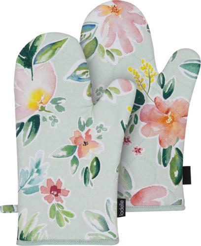 Actual product image Ladelle Ofenhandschuh Chelsea Blumenprint 18x33 cm 2 Stk. (Recycled cotton)