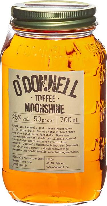 Actual product image O'Donnell Moonshine TOFFEE Liqueur 25% Vol. 0,7l