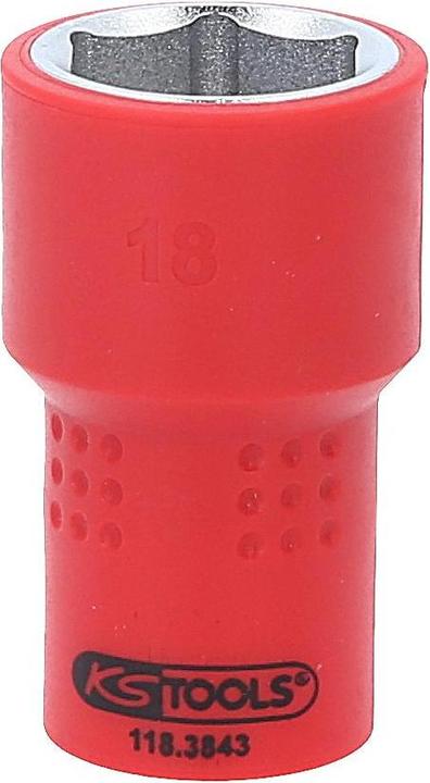 Produktbild KS Tools 3/8" Isolierte Stecknuss (18 mm)