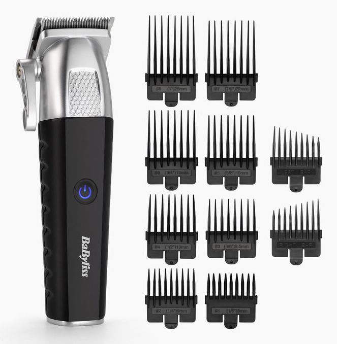 Immagine prodotto BaByliss Lithium Power Tondeuse Mannen E812E - RVS messen - 10 opzetkammen - 3 uur