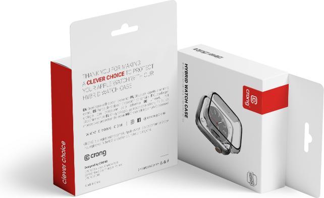 Image du produit Crong Boîtier de montre hybride - Apple Watch 40 mm boîtier en verre (transparent)