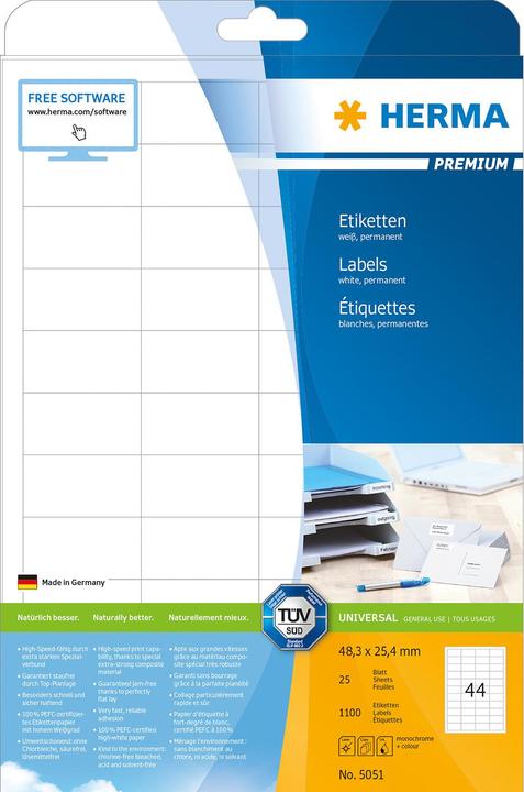 Productafbeelding HERMA Universele etiketten A4