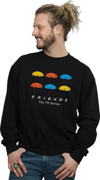 Actual product image Friends Mens Coloured Umbrellas Sweatshirt (L)