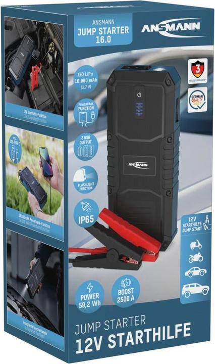 Immagine prodotto Ansmann Jump Starter 16.0 (2500 A, 16000 mAh)