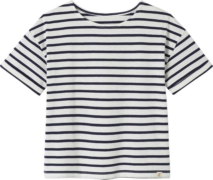 Vertbaudet Geringeltes Mädchen T-Shirt mit Recycling-Baumwolle