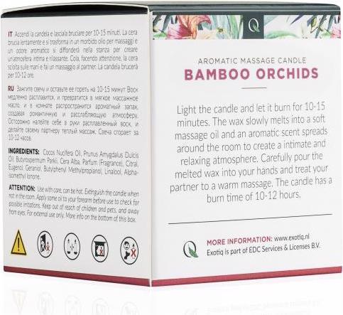 Produktbild Exotiq Massagekerze Bamboe OrchideeÃ«n 60g (60 ml)