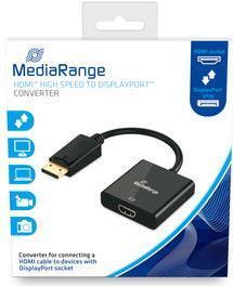 Produktbild MediaRange MRCS177 Videokabel-Adapter 0,2 m DisplayPort HDMI Schwarz (0.20 m, HDMI)