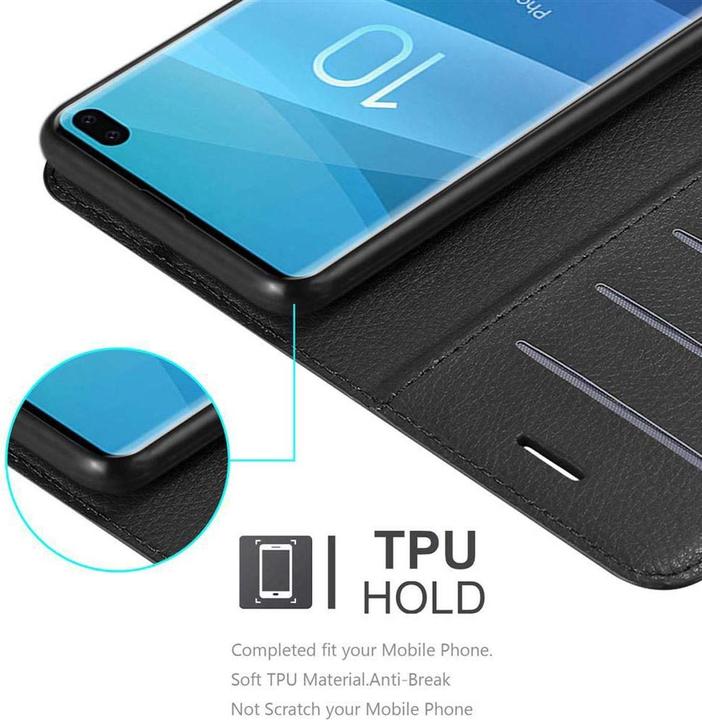 Actual product image Cadorabo Book with stand function cover (Samsung Galaxy S10+)