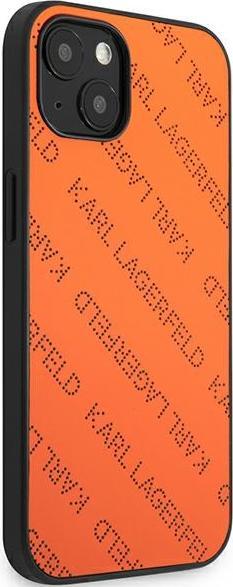 Actual product image Karl Lagerfeld Perforated Allover - iPhone 13 case (pomarańczowy) (Apple iPhone 14, Apple iPhone 13)