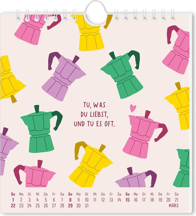 Produktbild Postkartenkalender 2026 Herzensjahr (16 x 17 cm, Harter Einband, Deutsch)