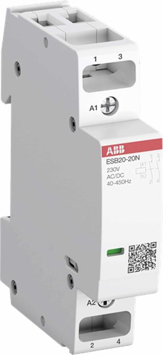 Actual product image ABB Inst. contactor 230V 20A 2S/0OE hum-free ESB20-20N-06