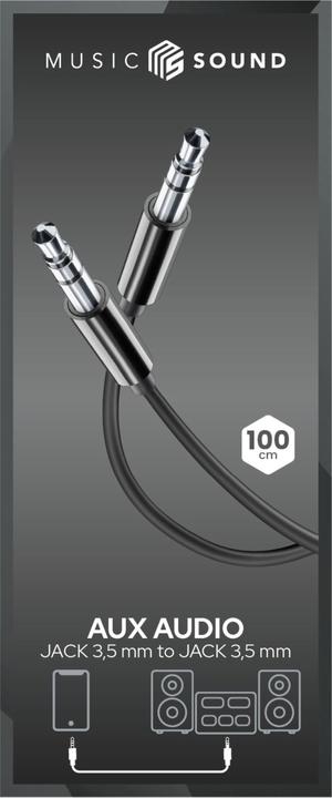 Immagine prodotto Music Sound Aux Audio jack 3.5mm (1 m, Connettore da 3,5 mm (AUX))