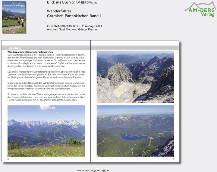 Produktbild Wanderführer Garmisch-Partenkirchen Band 1 (Deutsch, Susi Plott, Günter Durner, 2021)
