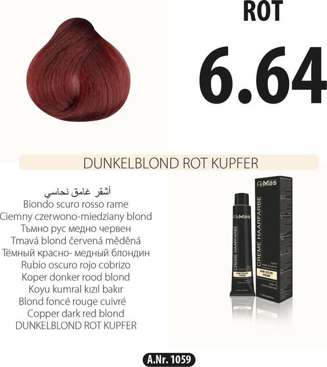 Actual product image FemMas 8.44) hair color copper intensive 100ml (Copper Intensive 100ml)