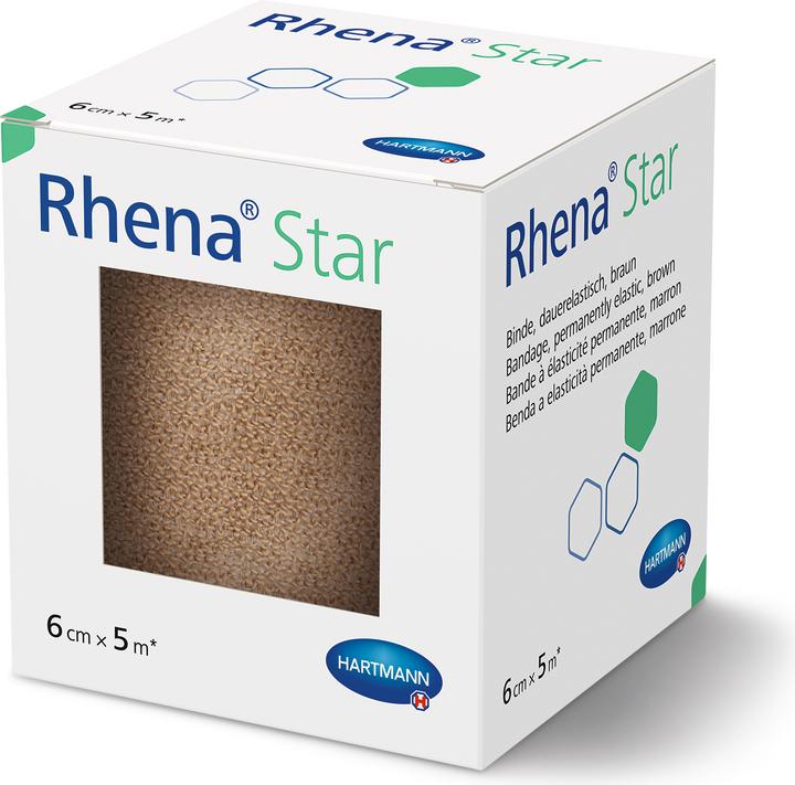 Produktbild Rhena Star Elastische Binden 6cmx5m hautfarbig