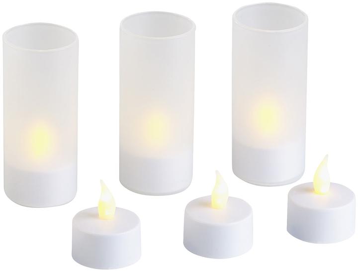 Produktbild Lunartec Akku-LED-Teelichter mit Ladestation (12 x)
