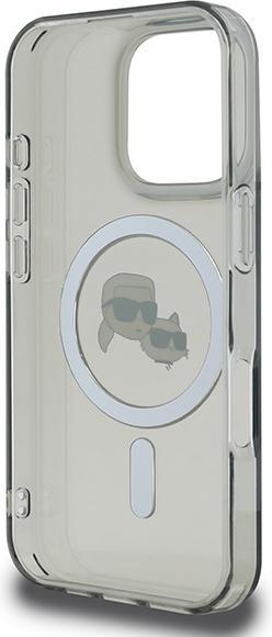Produktbild Karl Lagerfeld KLHMP16XHLSKCK iPhone 16 Pro Max 6.9" czarny/black hardcase IML Metal Karl&Choupette (Apple iPhone 16 Pro Max)