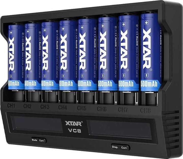 Actual product image Xtar VC8 Charger (1 pcs., Battery + charger)