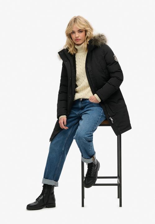 Produktbild Superdry EVEREST FAUX FUR PARKA JACKET Dames Jas - Maat XS (XS)