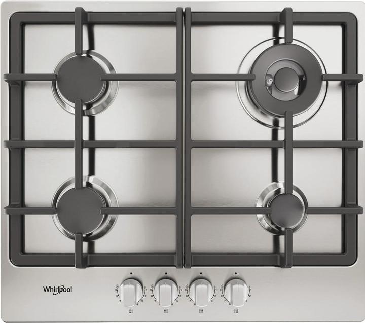 Actual product image Whirlpool TGML 661 IX R Stainless steel Integrated 58 cm Gas hob 4 zone(s)
