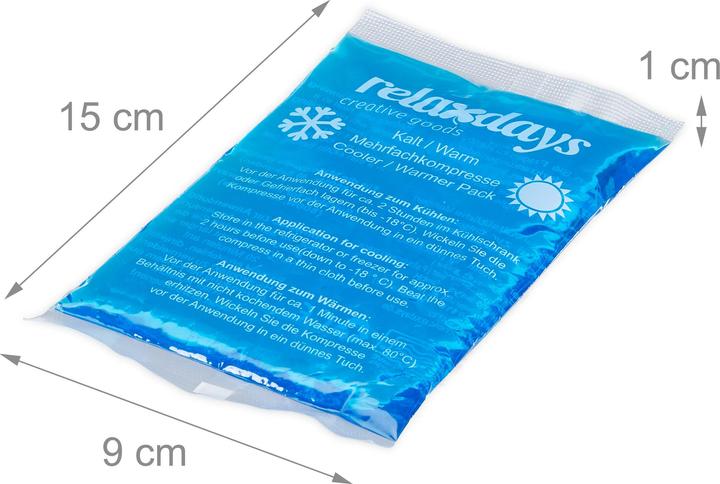 Actual product image Relaxdays 16x cooling pad (16 x, 100 g)