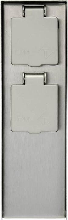 Actual product image Sygonix SY-4979748 Garden socket stainless steel