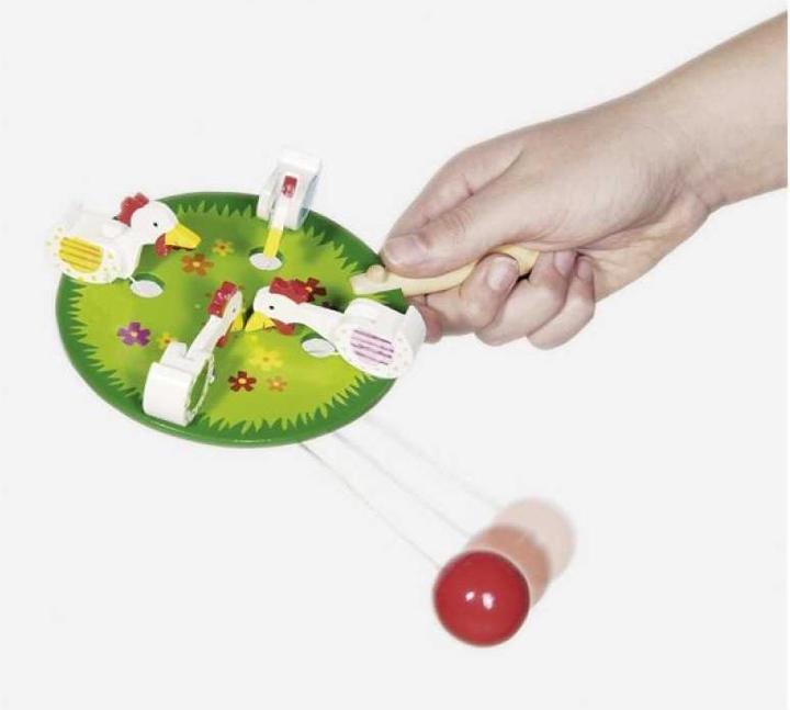 Productafbeelding Goki Pikkende kip Spel (Duits, Italiaans, Engels, Frans)
