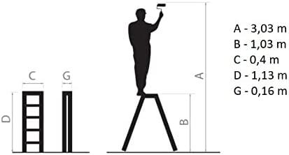 Actual product image Drabest Klappleiter, beidseitig 2x5 Stufen (Multi-purpose ladder)
