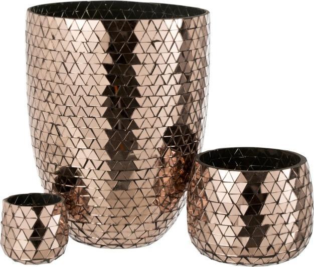 Immagine prodotto J-Line Vaso e lanterna a mosaico Ø 23/H 29 cm (Ø 23 x 29 cm)