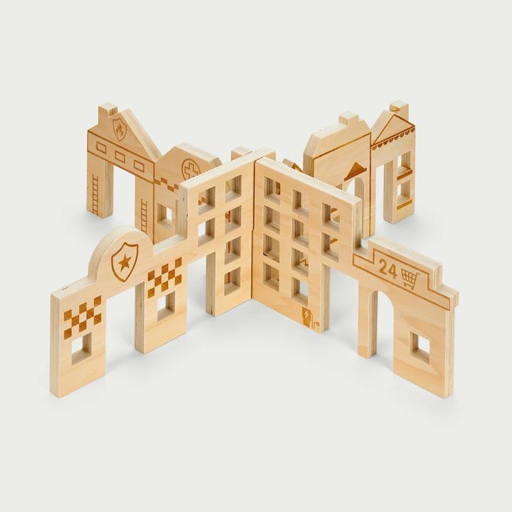 Immagine prodotto TickiT Scena della città di legno ad incastro
