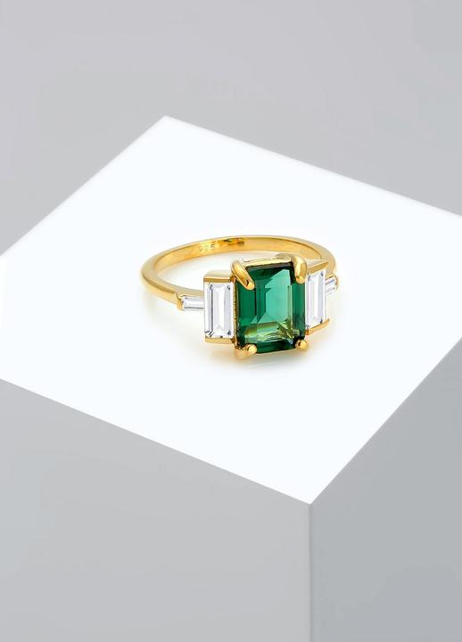 Produktbild Elli Cocktailring mit Quartz und Topas Edelstein (54, 925 Silber)
