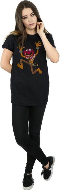 Actual product image Gildan Womens/Ladies Classic Animal Cotton Boyfriend T-Shirt (L)