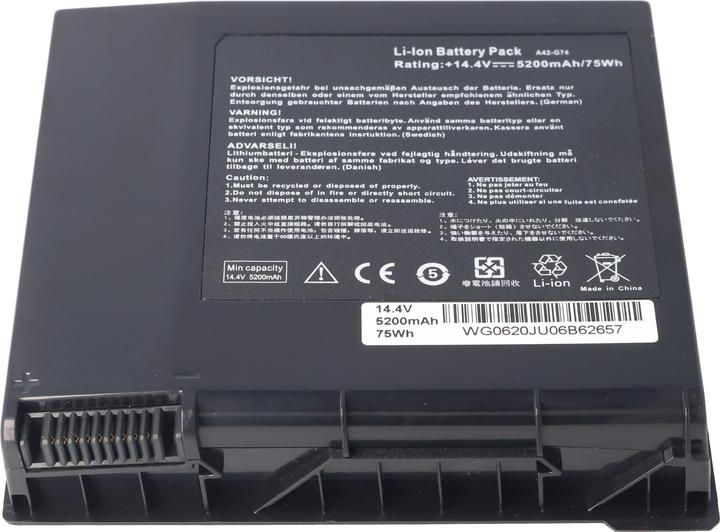 Image du produit AccuCell Akku ASUS G74, A42-G74 (5200 mAh)
