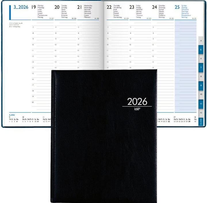 Image du produit Simplex Agenda commercial TM Manager timer 52 Z (21 x 26 cm, Anglais, Espagnol, Néerlandais, Français, Italien, Russe, Allemand)