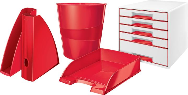 Actual product image Leitz Waste bin WOW 15l red metallic (15 l)