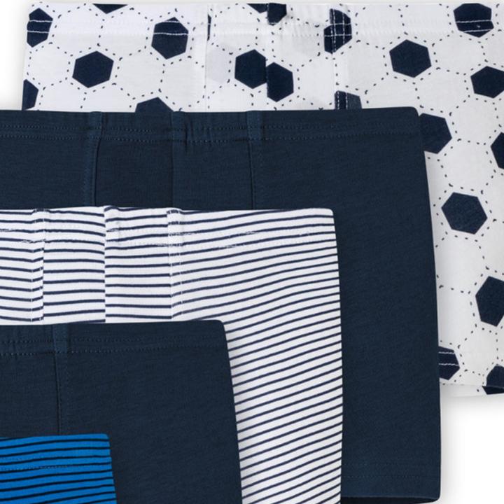 Actual product image Schiesser Pack of 10 Kids Boys 95/5 Organic Cotton Shorts / Pants (128, pack of 10)