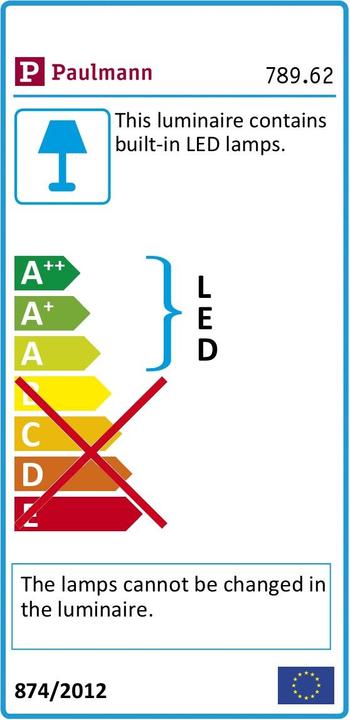 Energy Label Paulmann FlexLED 3D (Warm white, 300 cm, Indoor)