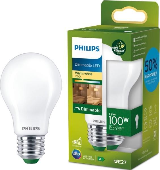 Produktbild Philips Ultra Efficient (E27, 7.30 W, 1535 lm, 1 x, A)