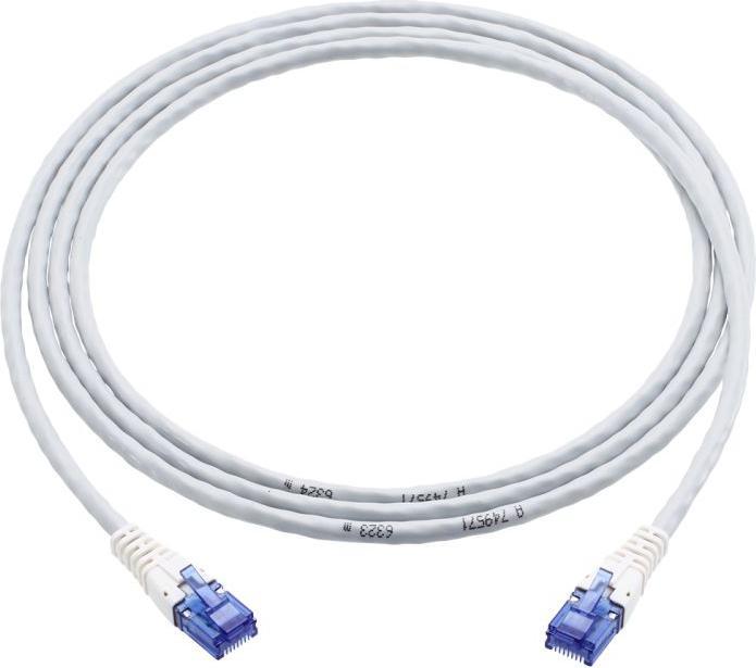 Image du produit R&M Câble patch Cat 6, U/UTP, 3 m, gris (U/UTP, CAT6, 3 m)
