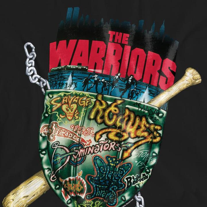Actual product image Warriors Unisex Adult Shield T-Shirt (M)